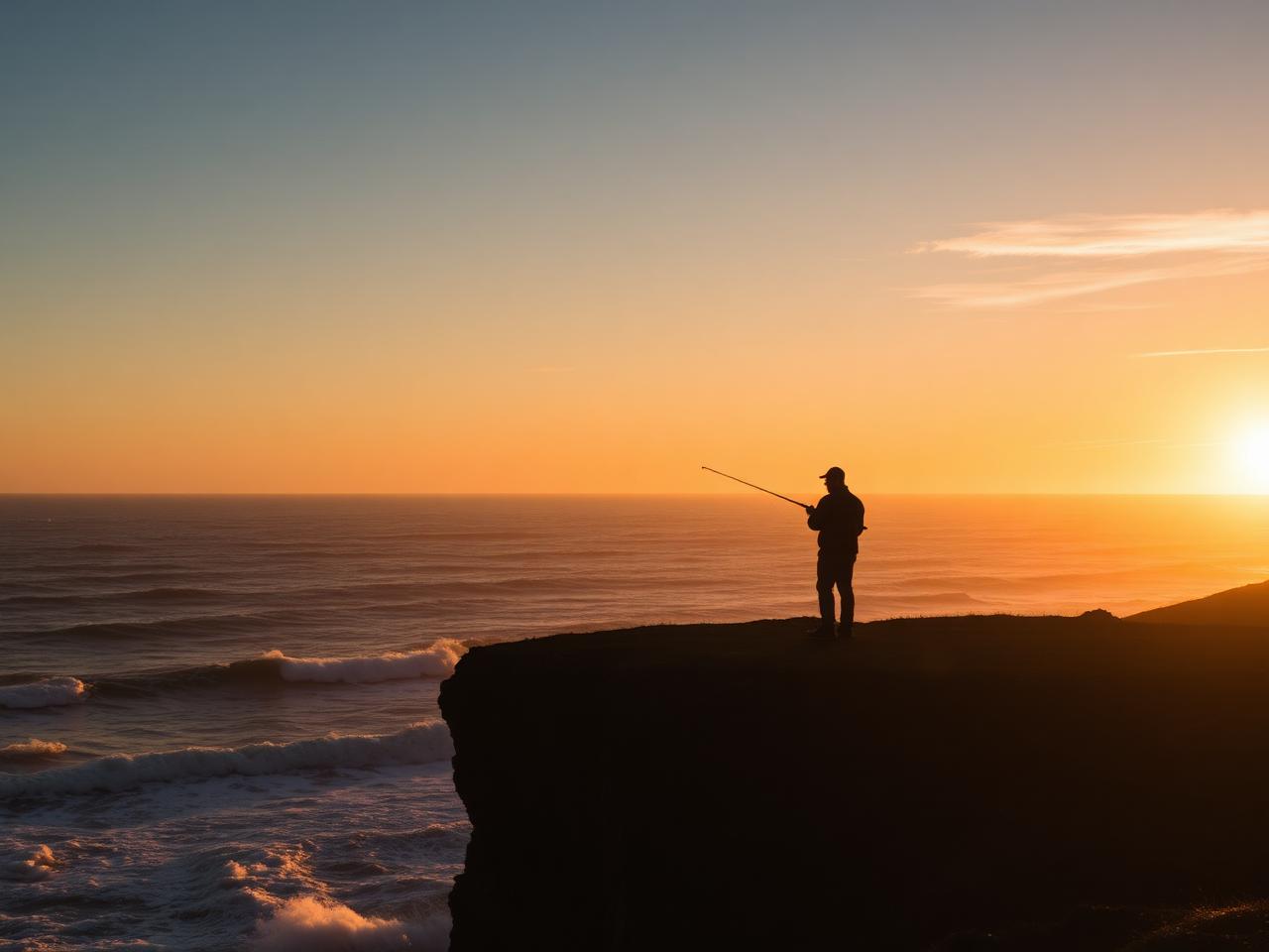 Sunset on the coast